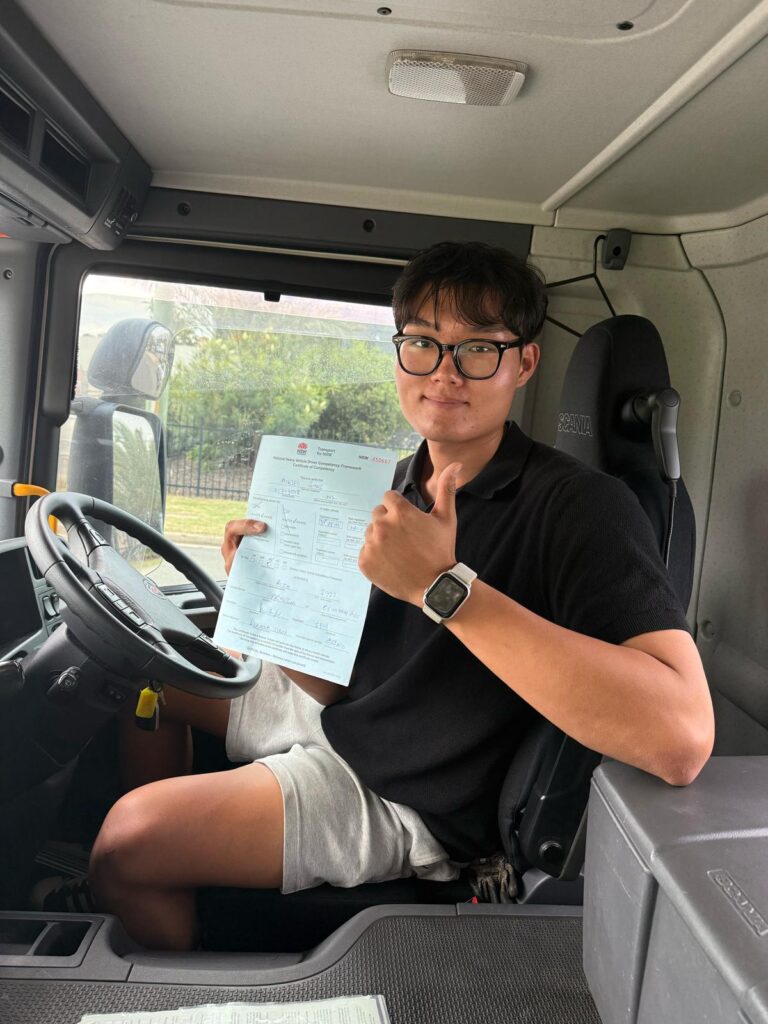 Guru Truck Driving School Student