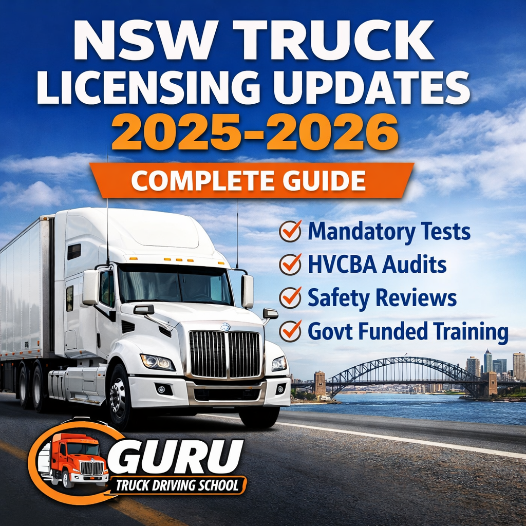 NSW Truck Licence Updates 2025–2026
