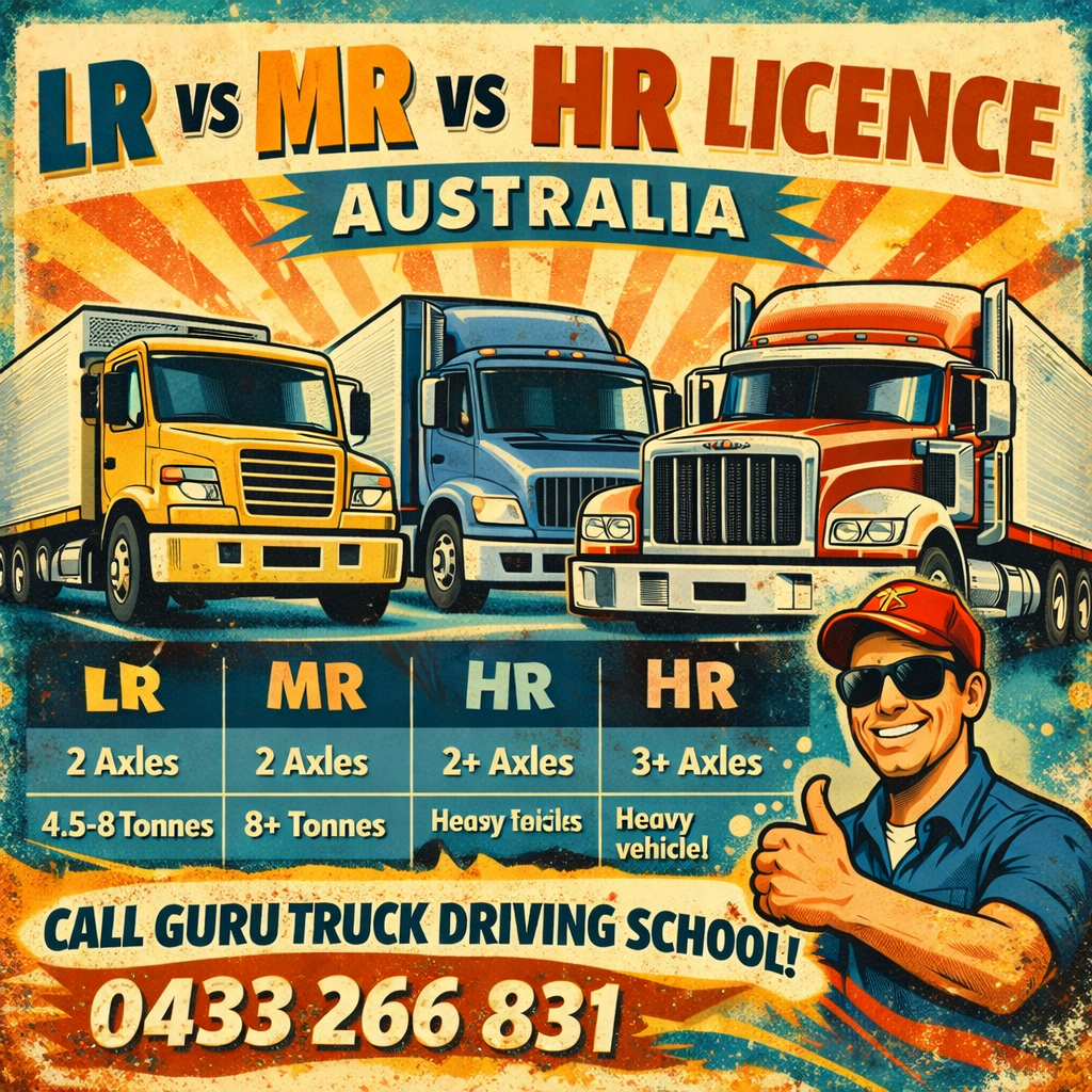 LR vs MR vs HR Licence Australia