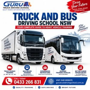 Truck and Bus Driving School NSW – Guru Truck Driving School