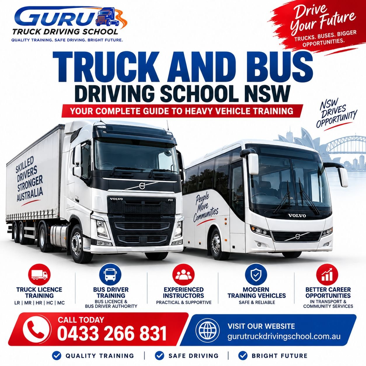 Truck and Bus Driving School NSW – Guru Truck Driving School